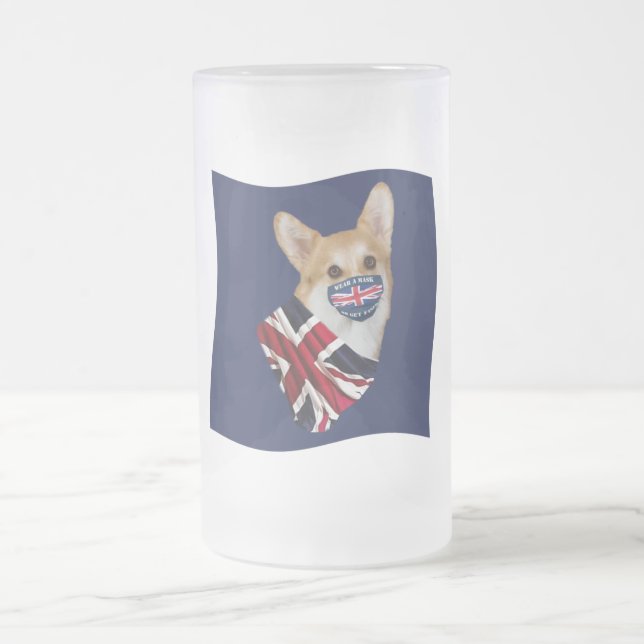 CANECA DE CERVEJA VIDRO JATEADO GRÃ-BRETANHA (Centro)
