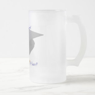 Caneca De Cerveja Vidro Jateado Graduação