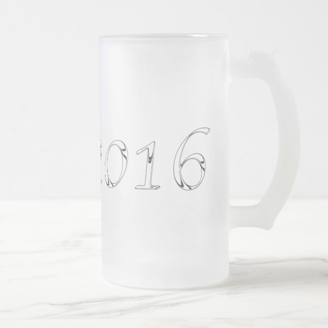 Caneca De Cerveja Vidro Jateado Graduação Chrome 2016 Mug 6 (Direita)