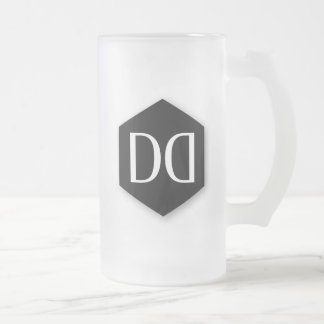 Caneca De Cerveja Vidro Jateado Grande Dano DD Identidade