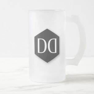 Caneca De Cerveja Vidro Jateado Grande Identidade Dane DD