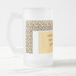 Caneca De Cerveja Vidro Jateado Gratidão Permanece: Dia Bom Noite Melhor Sempre Ce