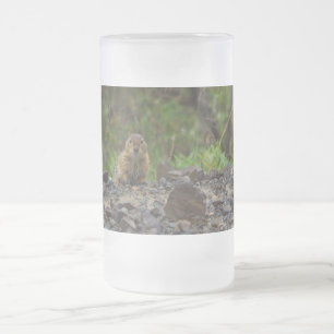 Caneca De Cerveja Vidro Jateado Guarda-chuvas, por favor Fosco