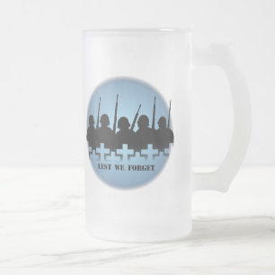 Caneca De Cerveja Vidro Jateado Guerra de Vidro de Vidro Militar para Não Esquecer