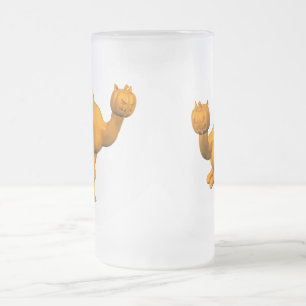 Caneca De Cerveja Vidro Jateado Halloween Dromedary
