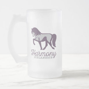Caneca De Cerveja Vidro Jateado Harmony Frosty Mug