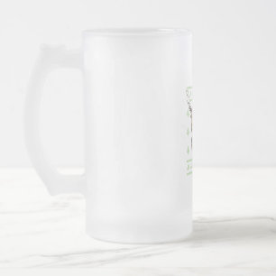 Caneca De Cerveja Vidro Jateado Highland Cow Ugly