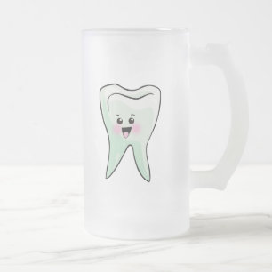 Caneca De Cerveja Vidro Jateado Higienista dental do dentista engraçado