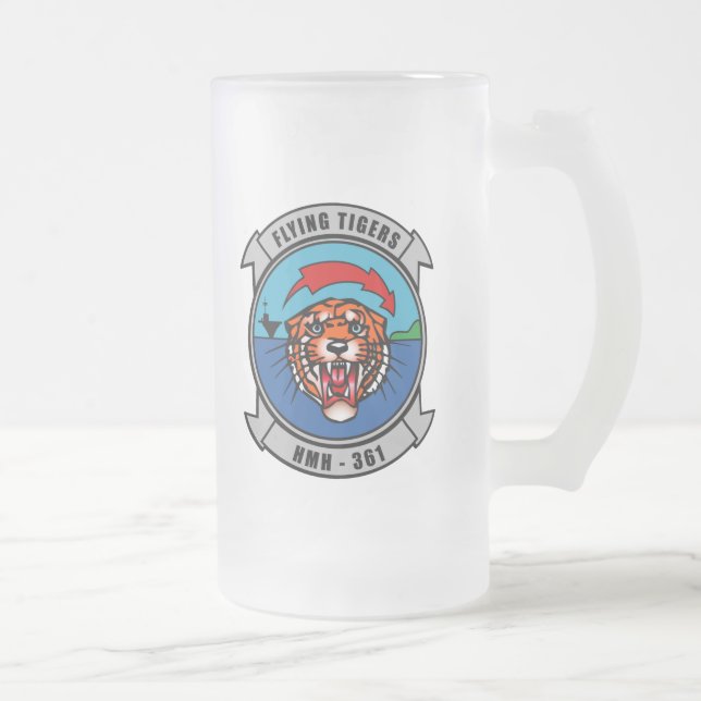 Caneca De Cerveja Vidro Jateado HMH-361 "Flying Tigers " (Direita)