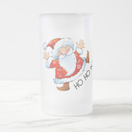 Caneca De Cerveja Vidro Jateado Ho Ho Papais noeis