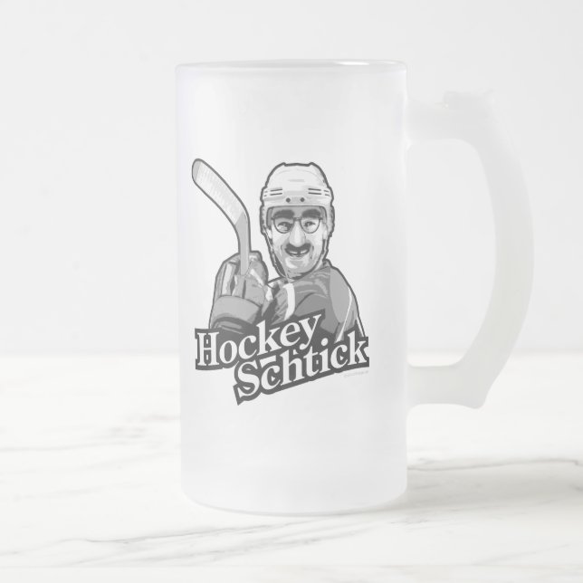 Caneca De Cerveja Vidro Jateado Hockey Schtick (Direita)