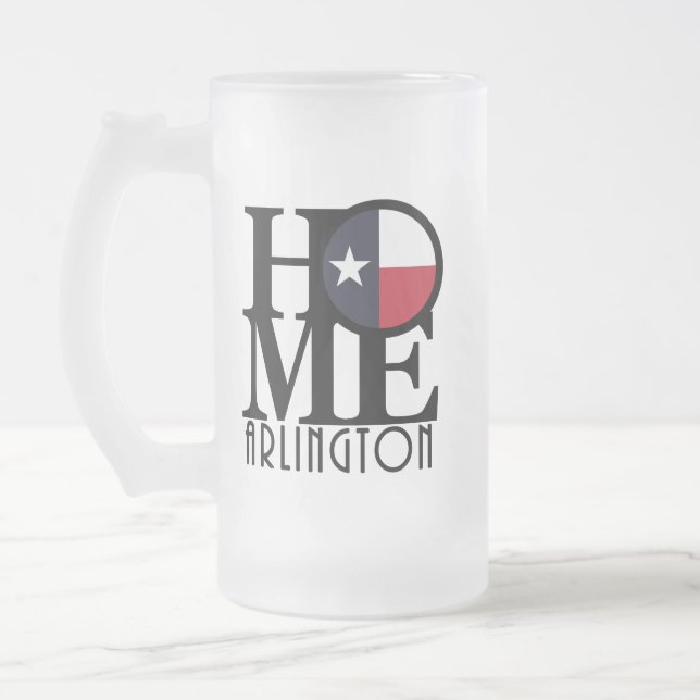 Caneca De Cerveja Vidro Jateado HOME Arlington (Esquerda)