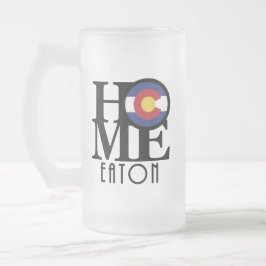 Caneca De Cerveja Vidro Jateado HOME Eaton Colorado