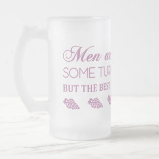 CANECA DE CERVEJA VIDRO JATEADO HOMENS SÃO COMO VINHO...