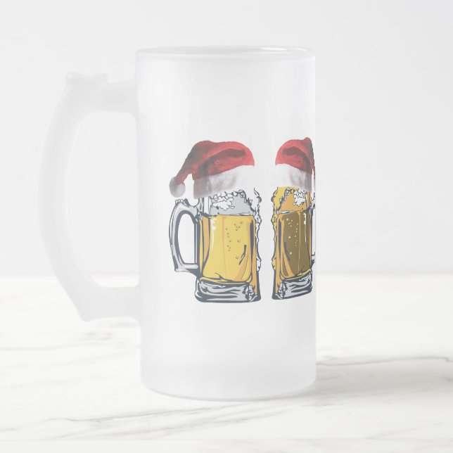 Caneca De Cerveja Vidro Jateado Hora Mais Maravilhosa de uma Cerveja (Esquerda)