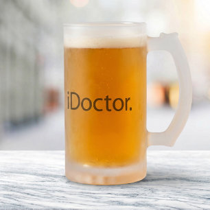 Caneca De Cerveja Vidro Jateado i Doutor (iDoctor)