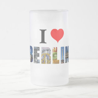 Caneca De Cerveja Vidro Jateado I Love Berlin Germany Viagem City Photo