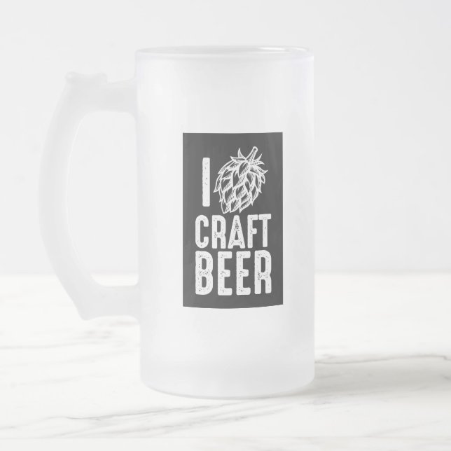 Caneca De Cerveja Vidro Jateado I Salto Cerveja (Esquerda)