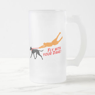 Caneca De Cerveja Vidro Jateado Ilustrações do cão Doggenhaus