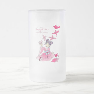Caneca De Cerveja Vidro Jateado Imaginação