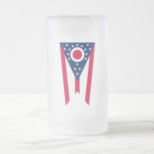 Caneca De Cerveja Vidro Jateado Indicador Ohio: A faixa do Estado de Buckeye