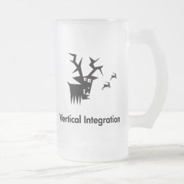 Caneca De Cerveja Vidro Jateado Integração Vertical Proer