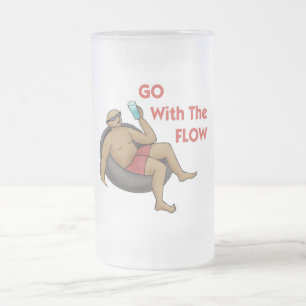 Caneca De Cerveja Vidro Jateado Ir com o Fluxo Mug