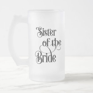 Caneca De Cerveja Vidro Jateado Irmã da Noiva