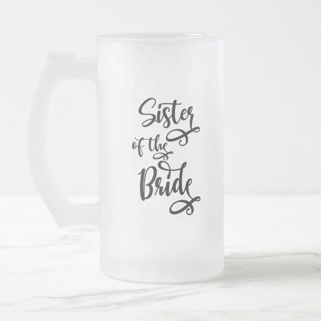 Caneca De Cerveja Vidro Jateado Irmã da Noiva (Esquerda)