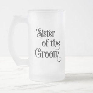 Caneca De Cerveja Vidro Jateado Irmã do Noivo