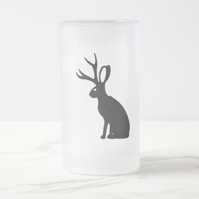 Caneca De Cerveja Vidro Jateado Jackalope (Centro)