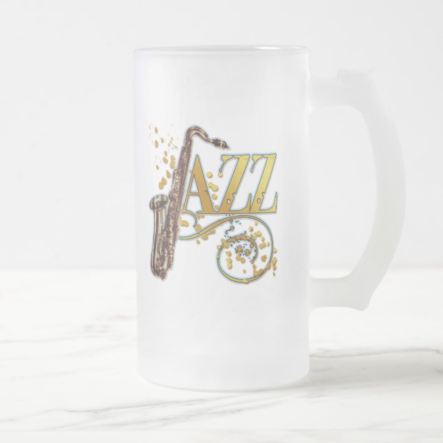CANECA DE CERVEJA VIDRO JATEADO JAZZ (Direita)