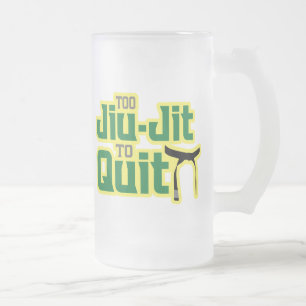 Caneca De Cerveja Vidro Jateado Jiu-Jitsu