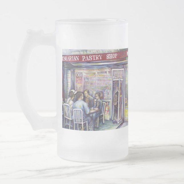 Caneca De Cerveja Vidro Jateado Jocund (Esquerda)