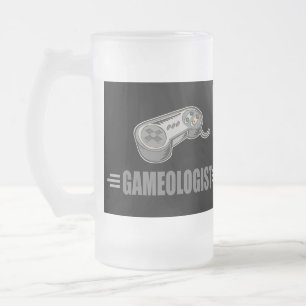 Caneca De Cerveja Vidro Jateado Jogador De Vídeo Engraçado