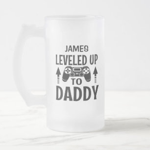 Caneca De Cerveja Vidro Jateado Jogador Levado Até O Nome Personalizado Do Pai