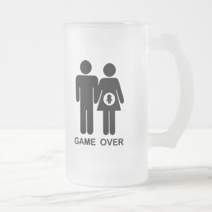 Caneca De Cerveja Vidro Jateado Jogo sobre