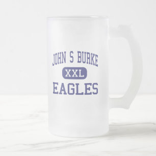 Caneca De Cerveja Vidro Jateado John S Burke - Eagles - católico - Goshen New Yor