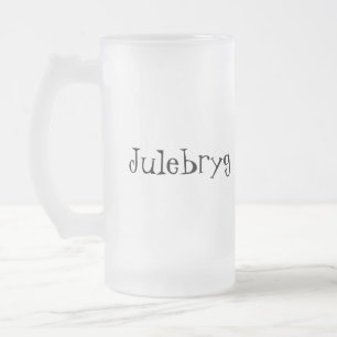 Caneca De Cerveja Vidro Jateado Julebryg