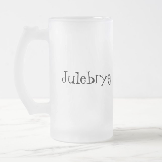 Caneca De Cerveja Vidro Jateado Julebryg (Esquerda)