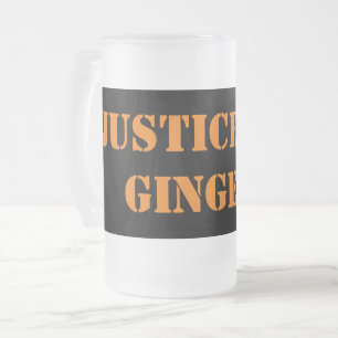 Caneca De Cerveja Vidro Jateado Justiça Para Gingers