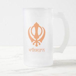 Caneca De Cerveja Vidro Jateado Khalistan
