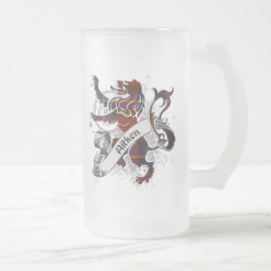 Caneca De Cerveja Vidro Jateado Leão Aitken Tartan