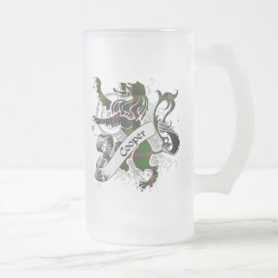 Caneca De Cerveja Vidro Jateado Leão do Tartan do tanoeiro