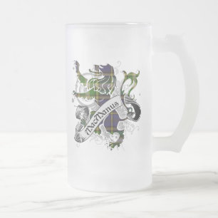 Caneca De Cerveja Vidro Jateado Leão MacManus Tartan