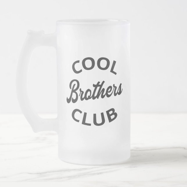 Caneca De Cerveja Vidro Jateado Legal Brothers Club I (Esquerda)