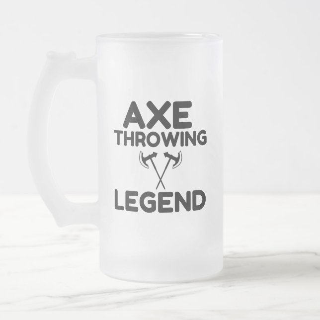 CANECA DE CERVEJA VIDRO JATEADO LEGENDA DE LANÇAMENTO DO AX (Esquerda)