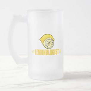 Caneca De Cerveja Vidro Jateado Lemon Engraçado