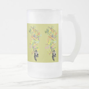 Caneca De Cerveja Vidro Jateado Leprechaun Sortudo