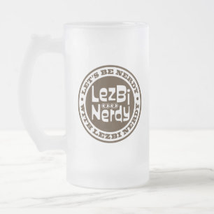 Caneca De Cerveja Vidro Jateado Lezbi Nerdy